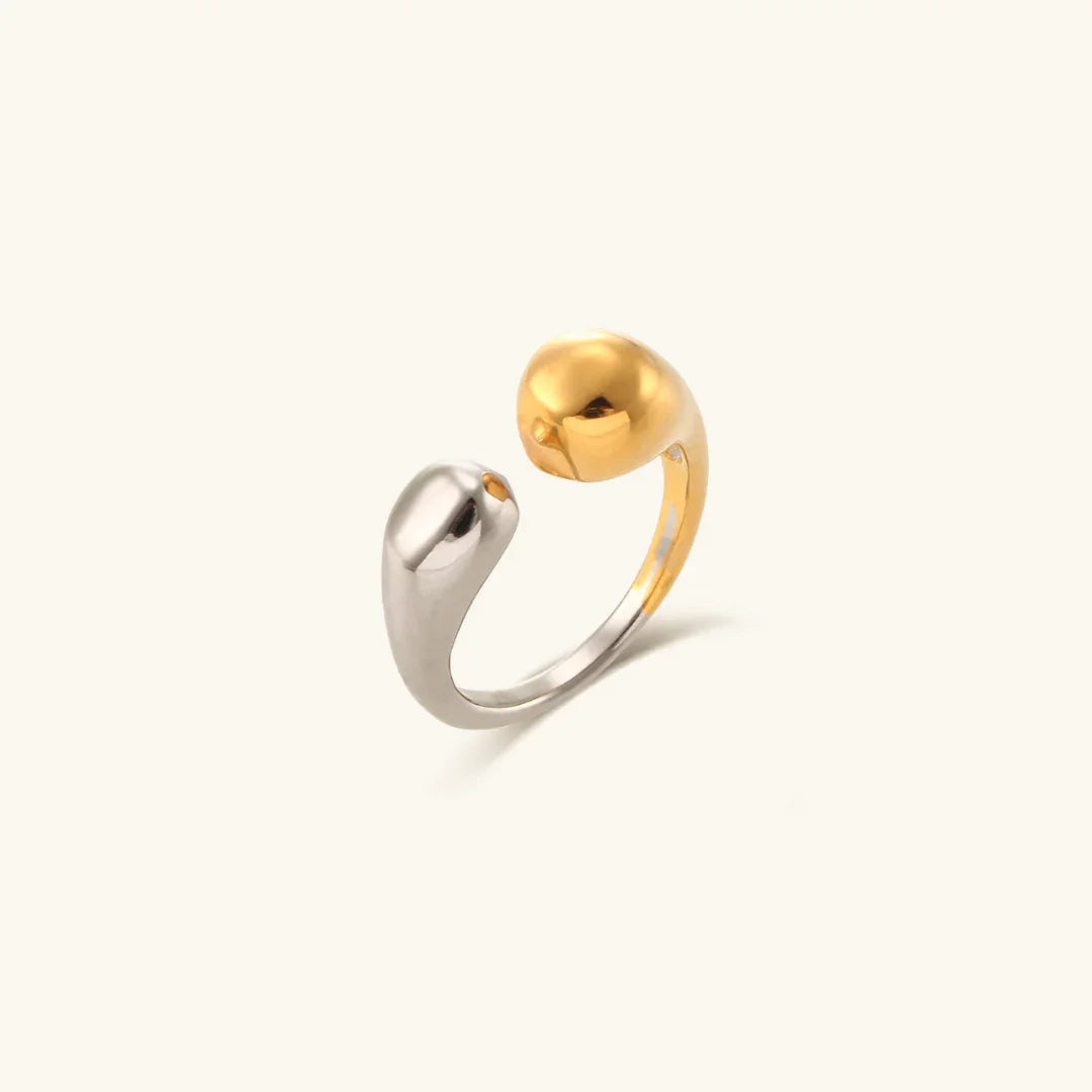 [AuraEcho]Seren Two Tone Gold Ring