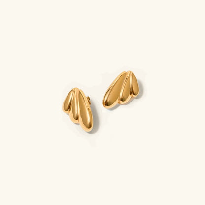[AuraEcho]Saffron Gold Earrings