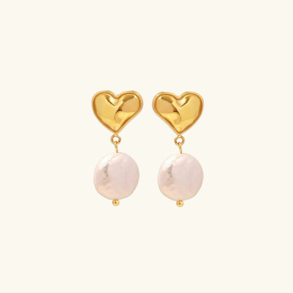 [AuraEcho]Blanche Freshwater Pearl Earrings