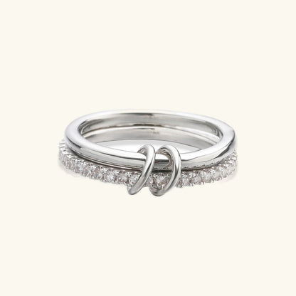 [AuraEcho]Adela Stacked Diamond Ring
