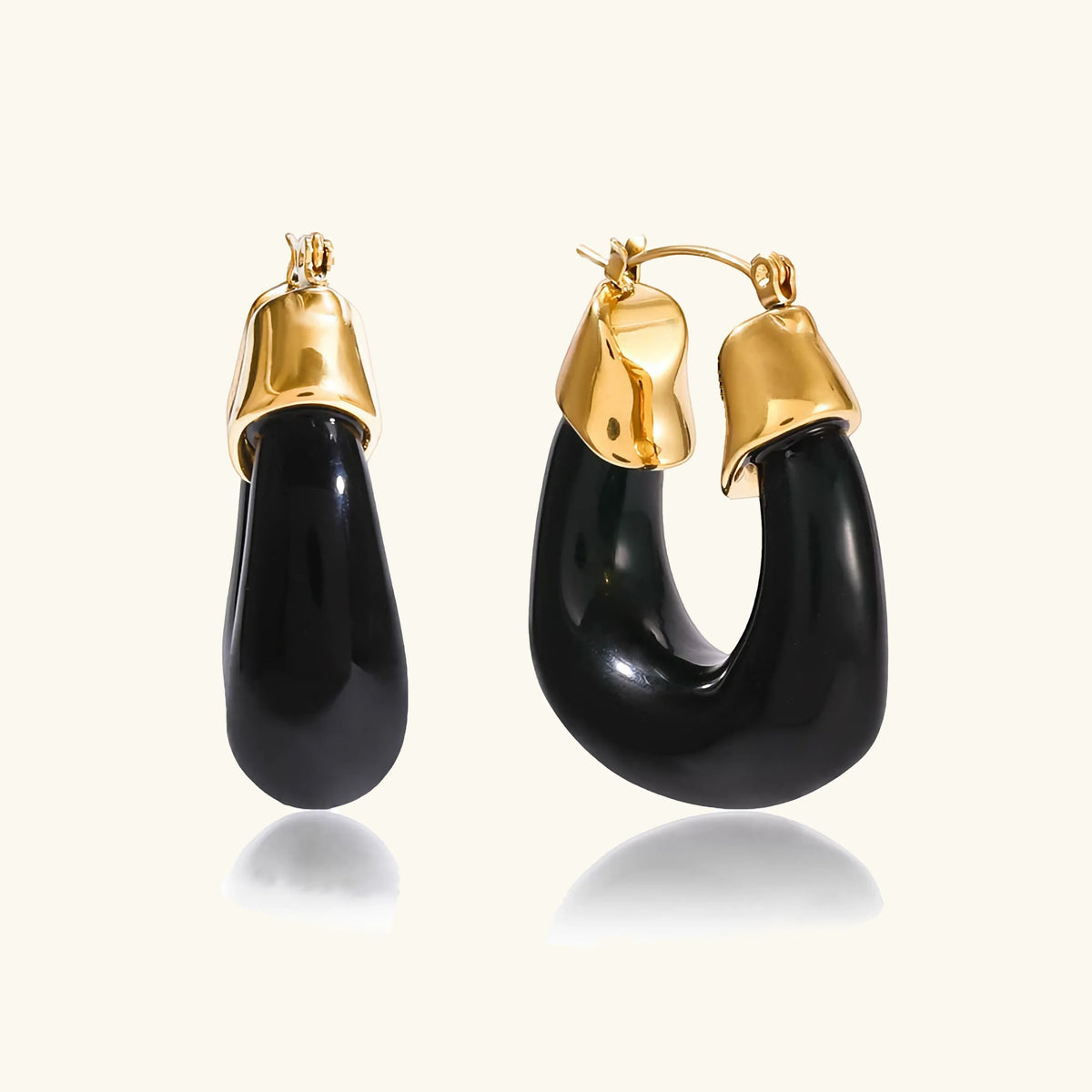 [AuraEcho]Leighton Chunky Enamel Hoops
