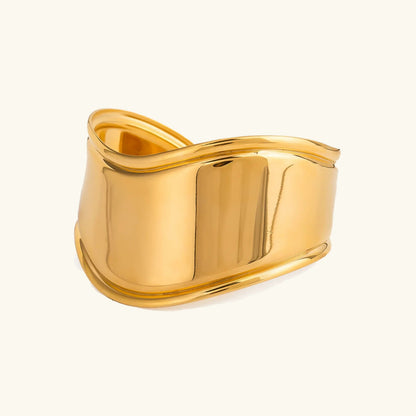 [AuraEcho]Izza Smooth Gold Cuff
