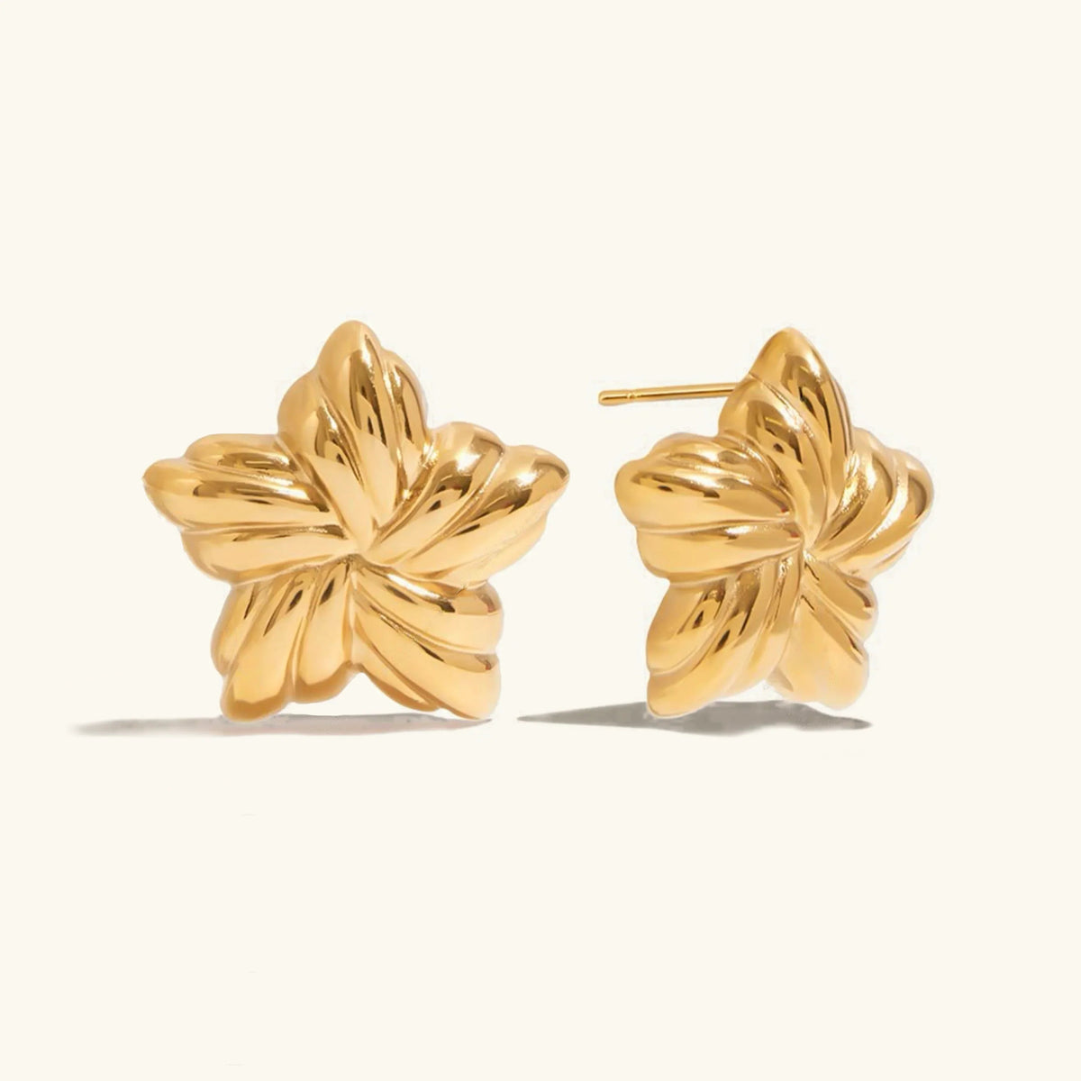 [AuraEcho]Thymes Gold Star Earrings