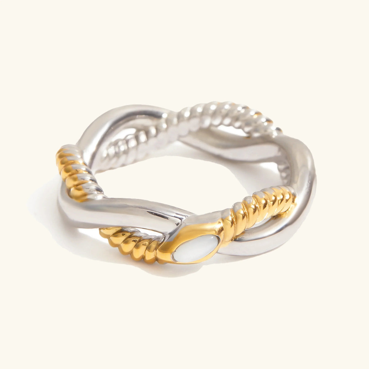 [AuraEcho]Nerisse Two-Tone Twist Ring