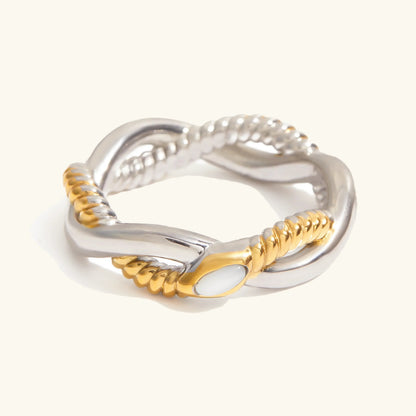 [AuraEcho]Nerisse Two-Tone Twist Ring