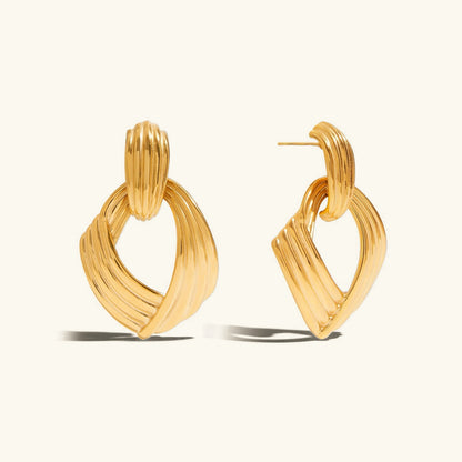 [AuraEcho]Selma Gold Knot Earrings
