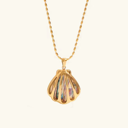 [AuraEcho]Nixie Gold Seashell Pendant