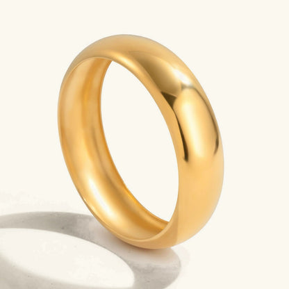 [AuraEcho]Maelis Smooth Gold Bangle