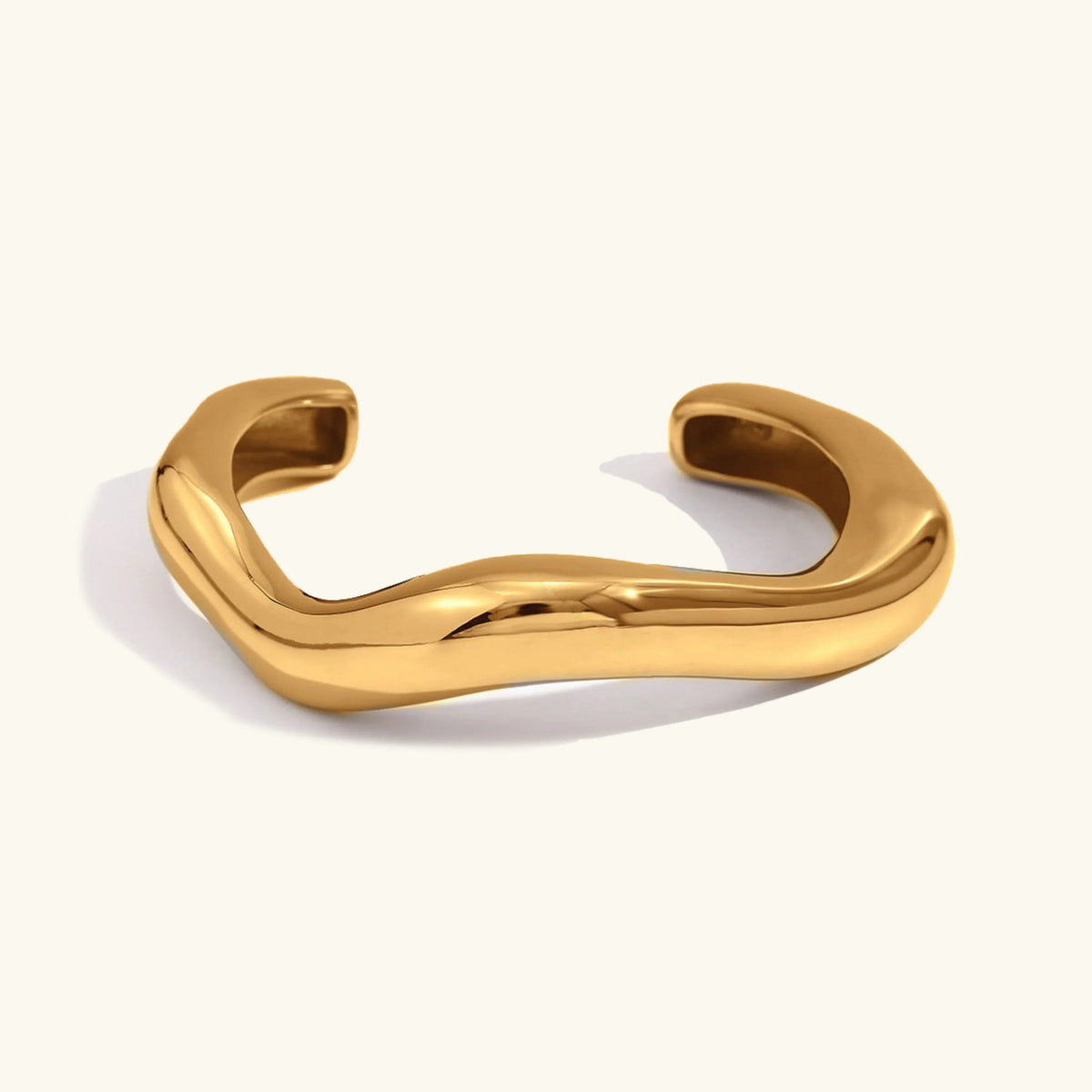 [AuraEcho]Zaria Asymmetrical Gold Bangle