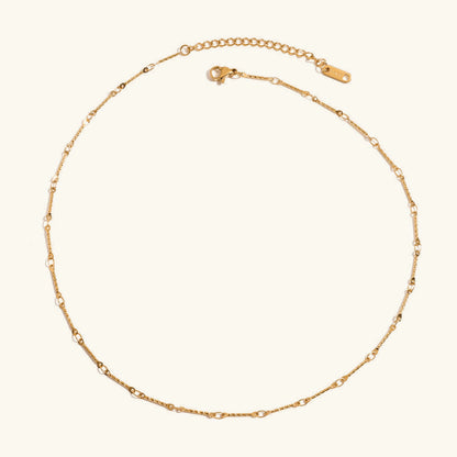 [AuraEcho]Amy Linked Chain Gold Necklace