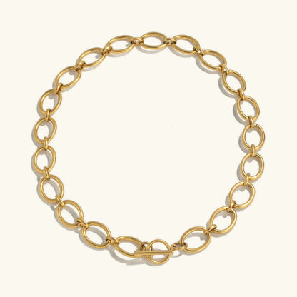 [AuraEcho]Cielle Chunky Gold Chain Necklace