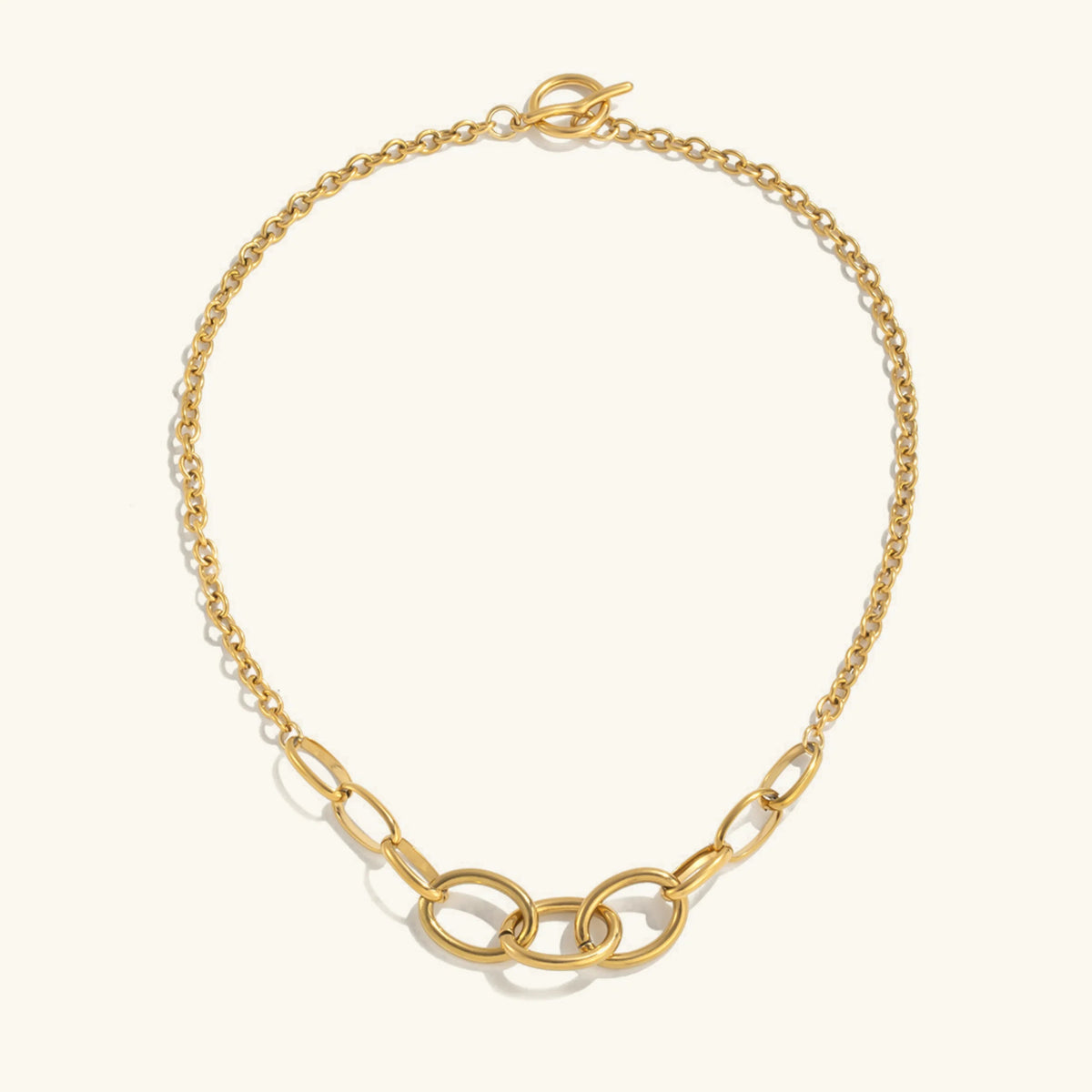 [AuraEcho]Renelle Gold Chain Necklace