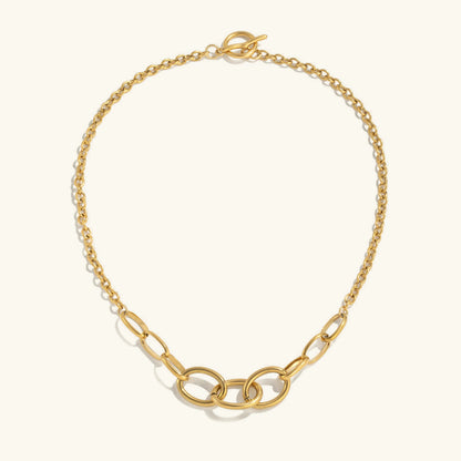 [AuraEcho]Renelle Gold Chain Necklace