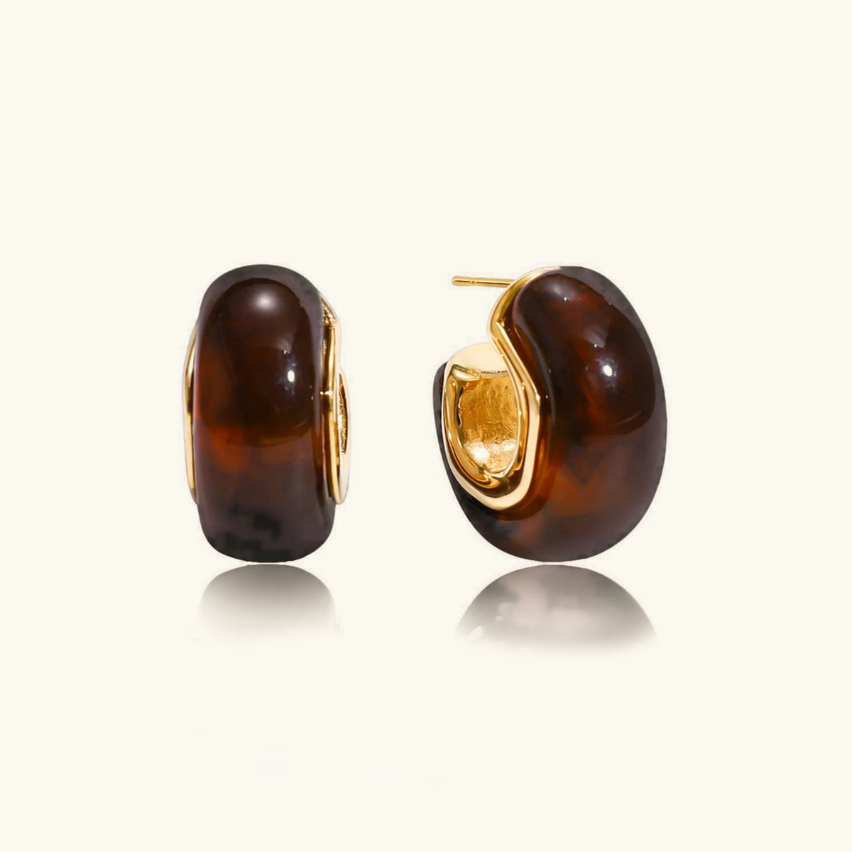 [AuraEcho]Lexi Chunky Enamel Hoops