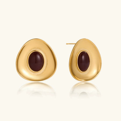 [AuraEcho]Orissa Gold Enamel Earrings