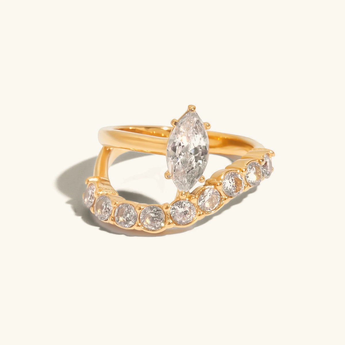 [AuraEcho]Calina Marquise Diamond Ring