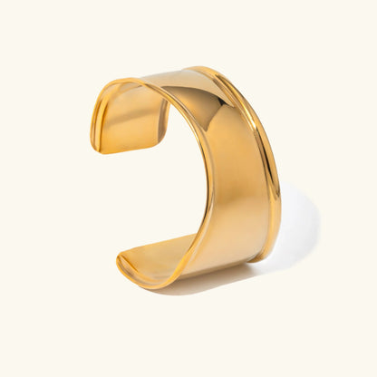 [AuraEcho]Nellie Smooth Gold Cuff