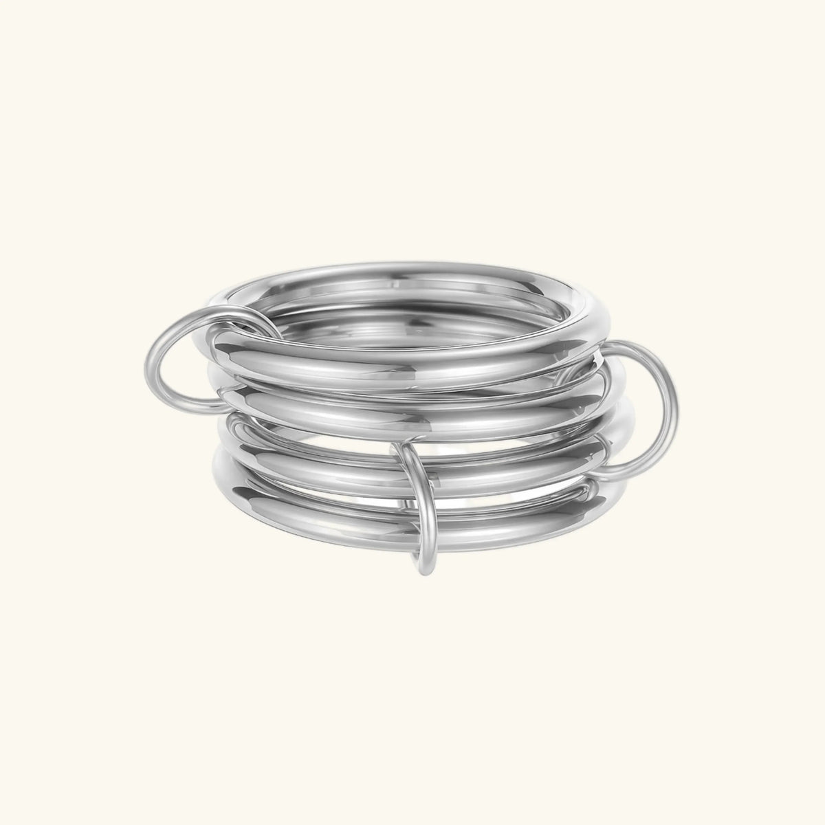 [AuraEcho]Alexandria Two-Tone Stacked Ring