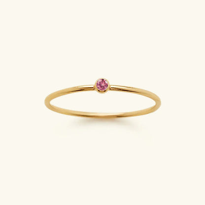 [AuraEcho]Amelia Birthstone Stacker Ring