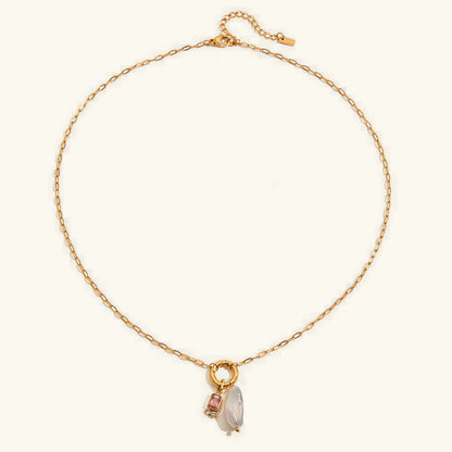 [AuraEcho]Caitlin Birthstone Pearl Necklace