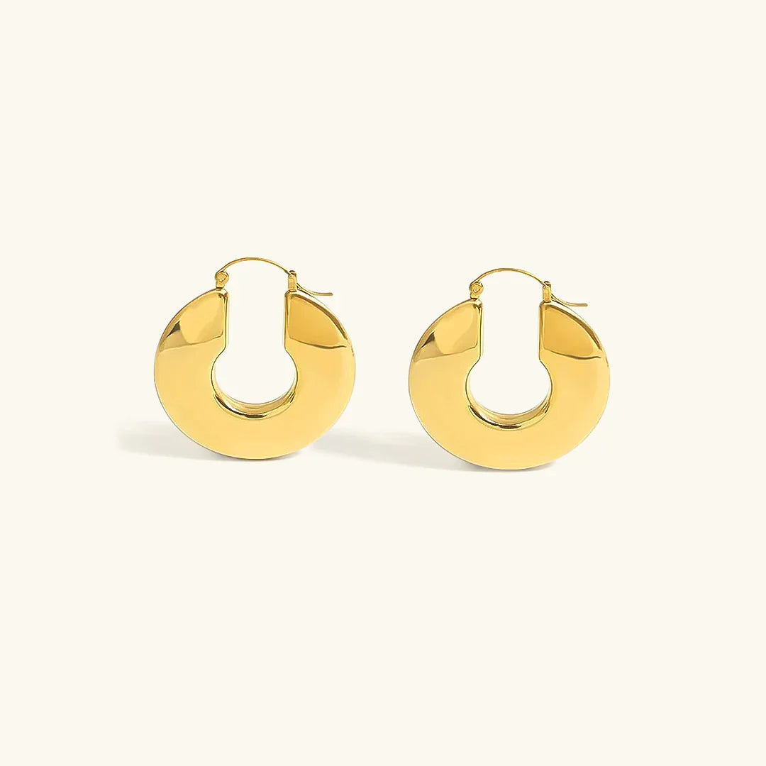 [AuraEcho]Kayleigh Chunky Hoop Earrings