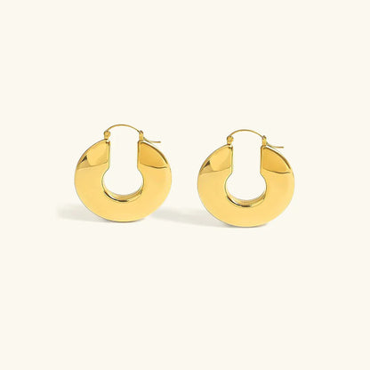 [AuraEcho]Kayleigh Chunky Hoop Earrings