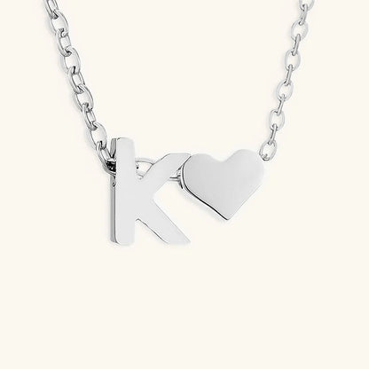 [AuraEcho]Ria Initial Letter Gold Necklace
