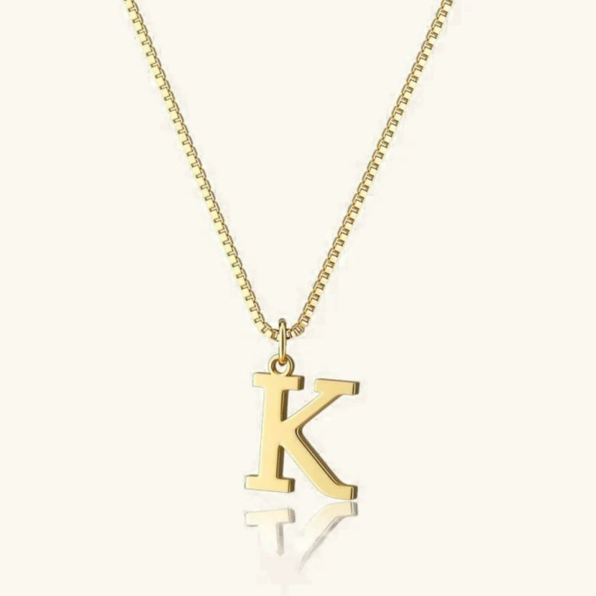 [AuraEcho]Therese Letter Initial Gold Necklace