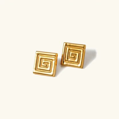 [AuraEcho]Karina Gold Earrings