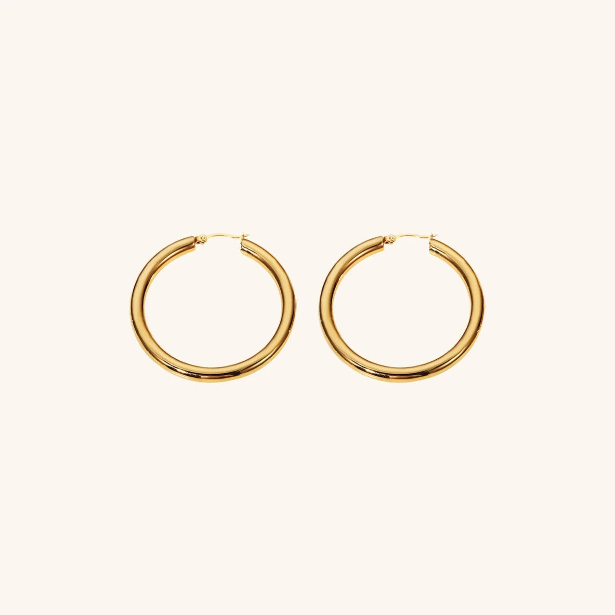 [AuraEcho]Wide Hoop Earrings