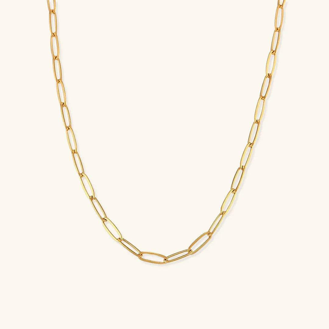 [AuraEcho]Lena Golden Chain Necklace