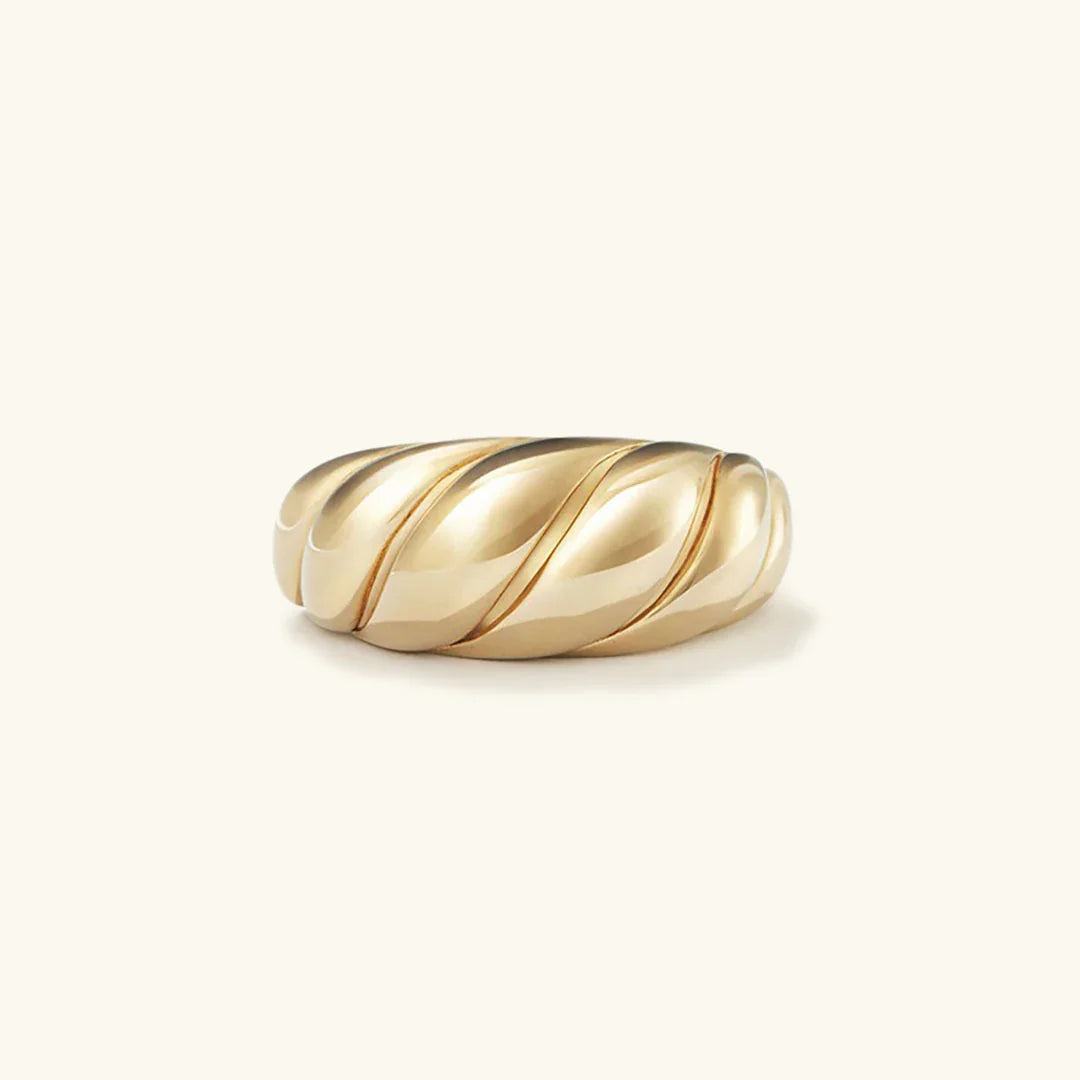[AuraEcho]Lorelei Gold Croissant Ring
