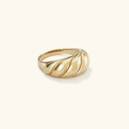 [AuraEcho]Lorelei Gold Croissant Ring