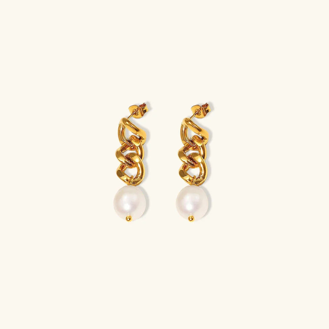 [AuraEcho]Lumina Pearl Earrings