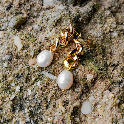 [AuraEcho]Lumina Pearl Earrings