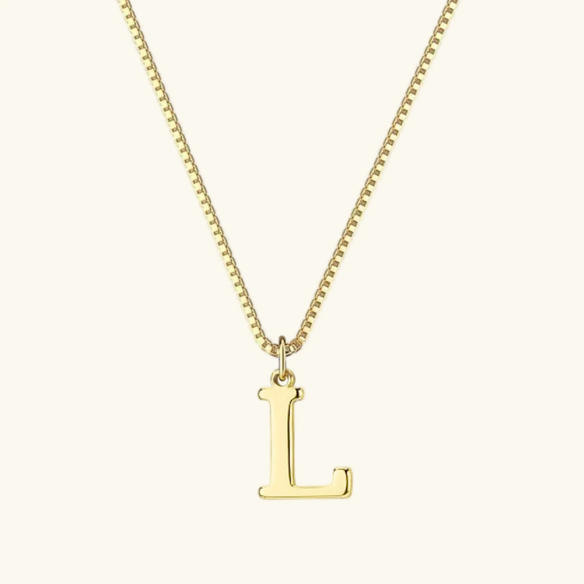 [AuraEcho]Therese Letter Initial Gold Necklace