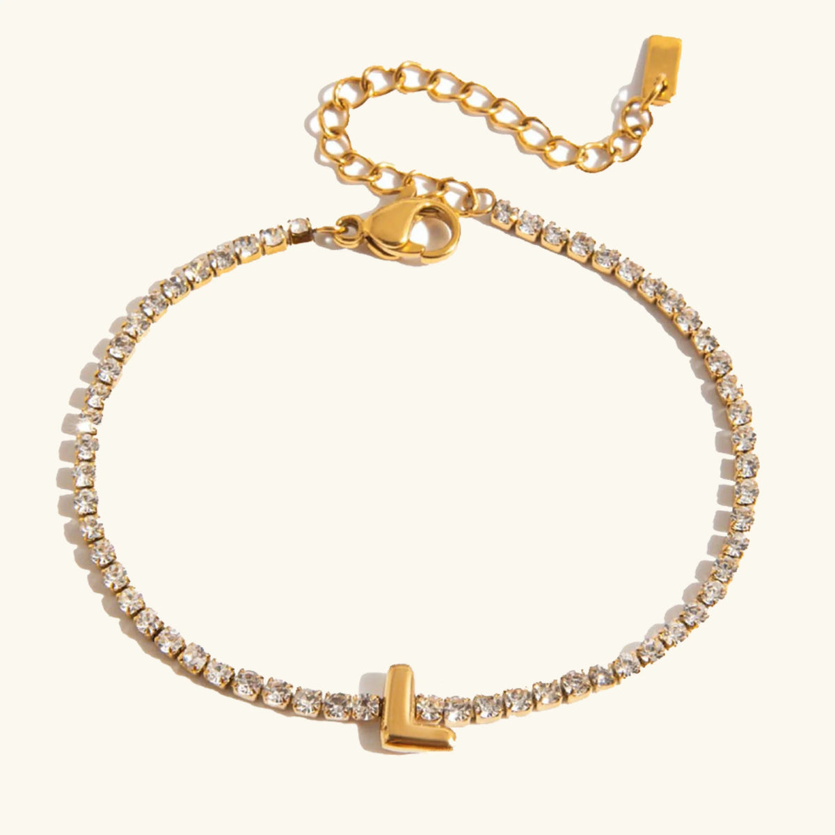 [AuraEcho]Avaria Bubble Letter Tennis Bracelet