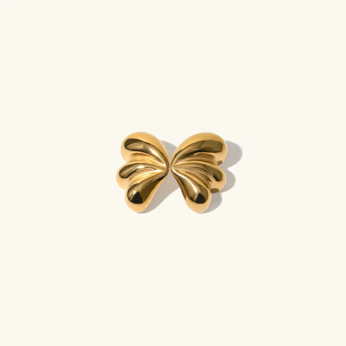 [AuraEcho]Liesel Gold Butterfly Earrings