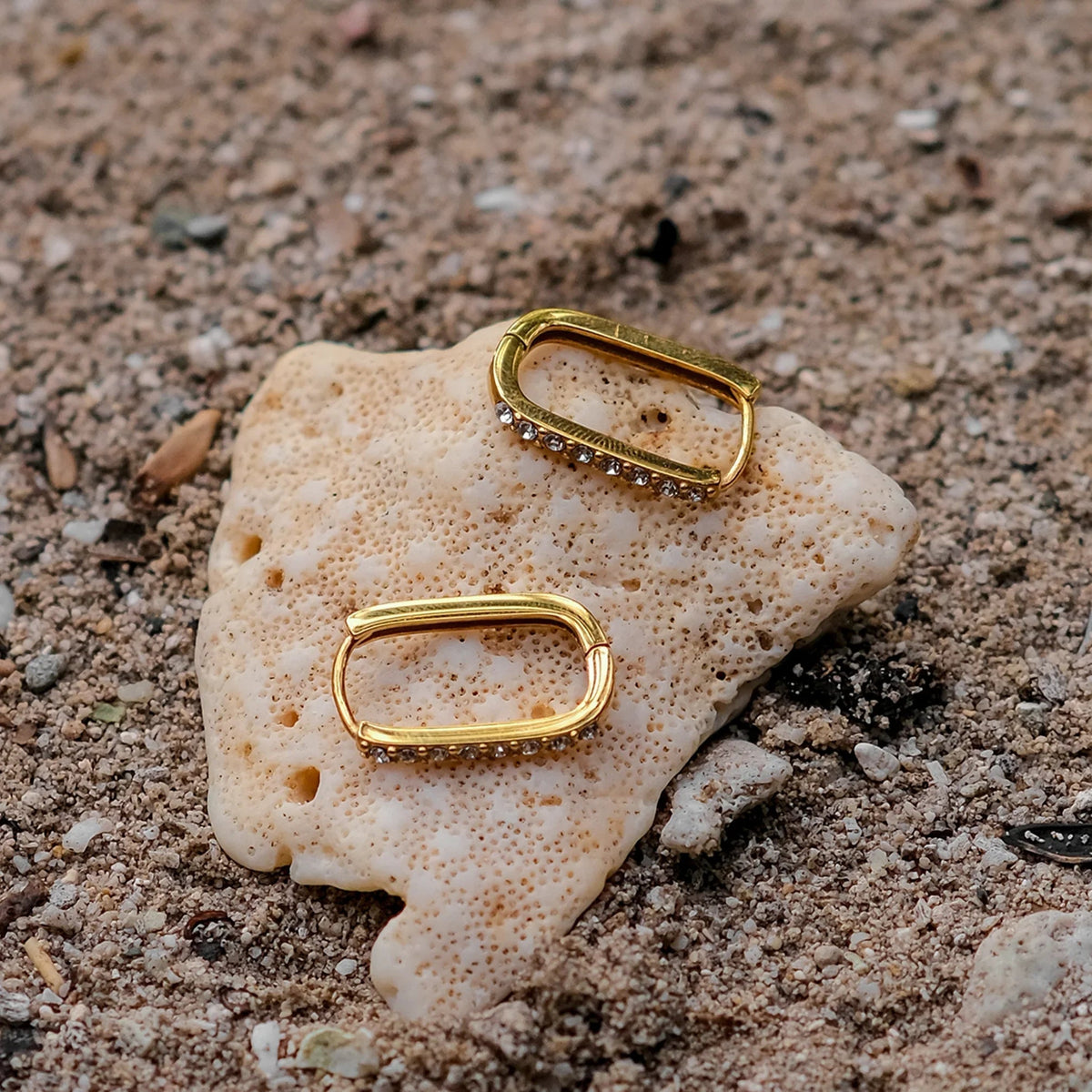 [AuraEcho]Maya Gold Hoop Earrings