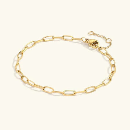 [AuraEcho]Maybelle Gold Paperclip Chain Bracelet