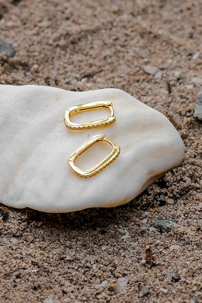 [AuraEcho]Melissa Oval Hoop Earrings
