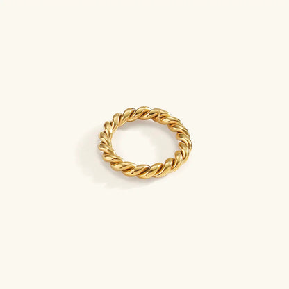 [AuraEcho]Melody Gold Twist Ring