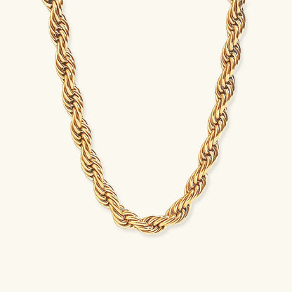 [AuraEcho]Mila Golden Twist Necklace