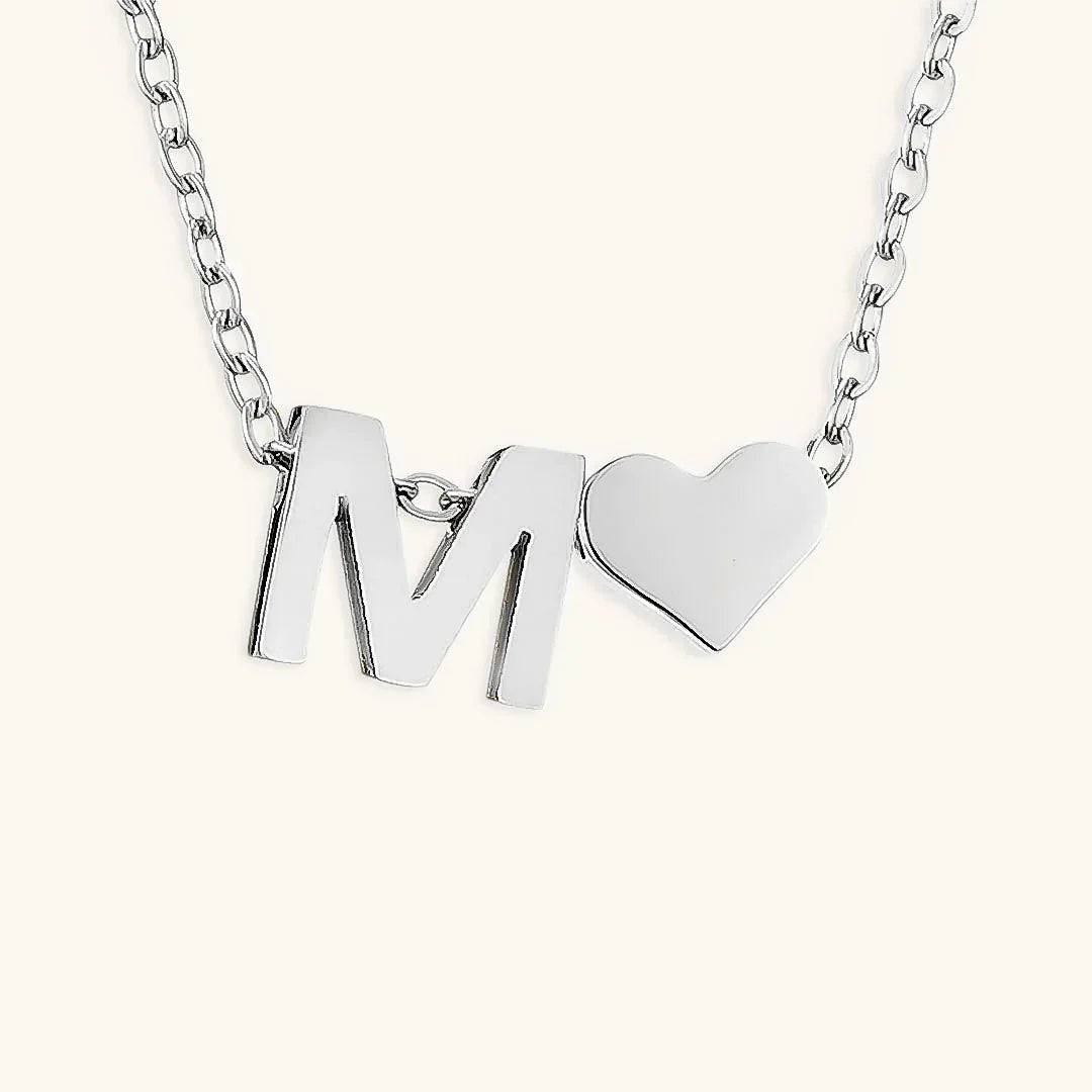 [AuraEcho]Ria Initial Letter Gold Necklace
