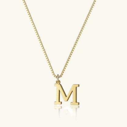 [AuraEcho]Therese Letter Initial Gold Necklace