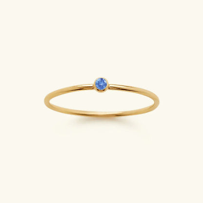 [AuraEcho]Amelia Birthstone Stacker Ring