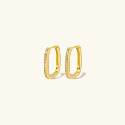 [AuraEcho]Melissa Oval Hoop Earrings