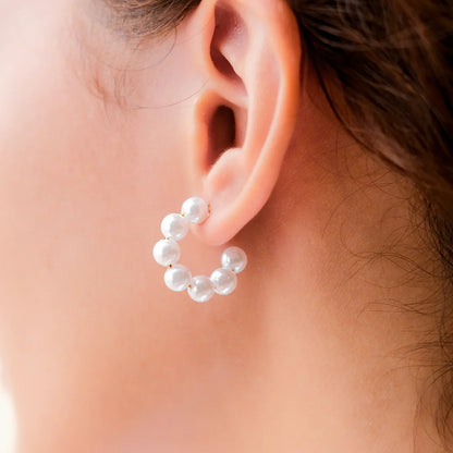 [AuraEcho]Nina Pearl Earrings
