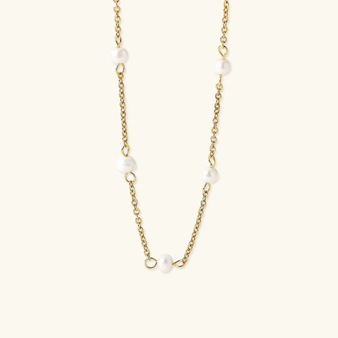 [AuraEcho]Nora Gold Pearl Necklace