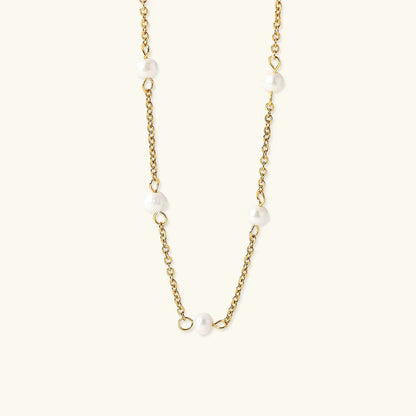 [AuraEcho]Nora Gold Pearl Necklace